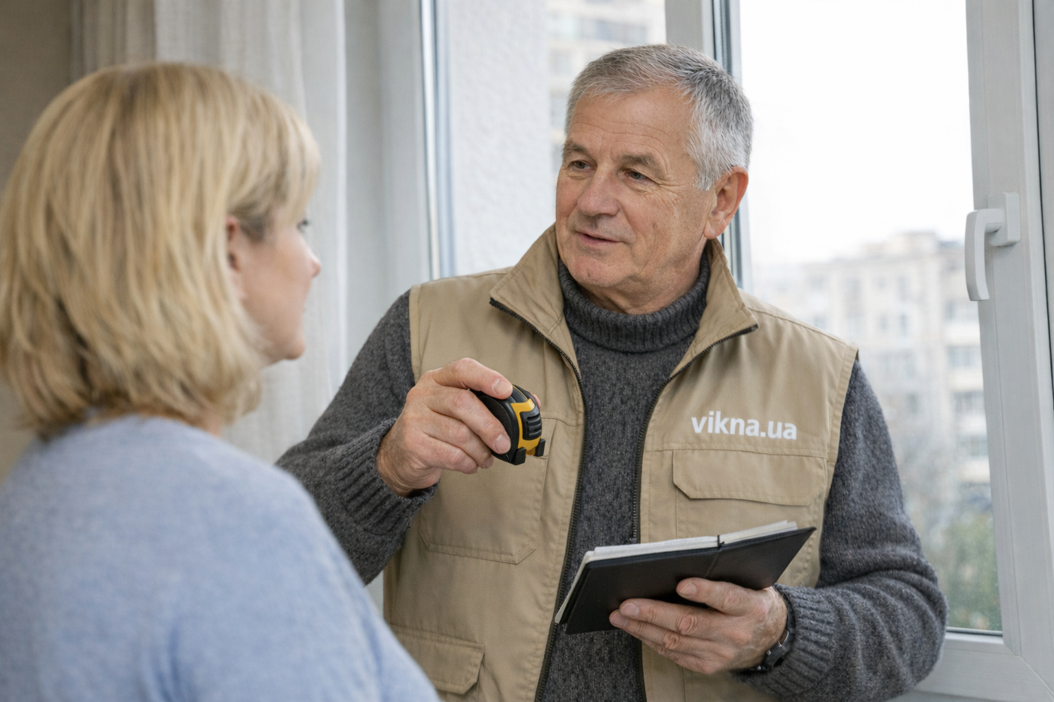 замір вікон, професійне вимірювання вікон, виклик майстра на замір вікон